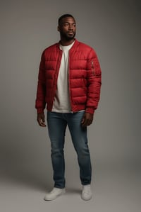 Image 1 of Bomber Doudoune Bordeaux 