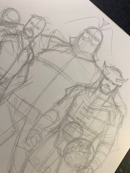 Image of CAPTAIN AMERICA x VOLSTAGG #1 WARRIORS THREE character sheet