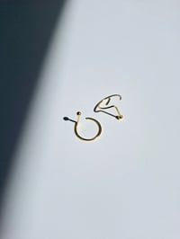 Image 1 of Gold filled twist earring