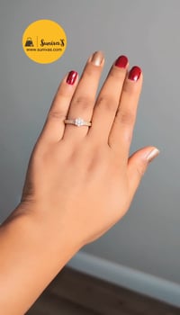 Image 1 of Cute Sarika_Adjustable American Diamond Ring  Copy