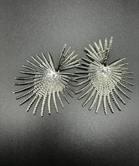 Image 2 of Geometric Dangle Shape Earrings 