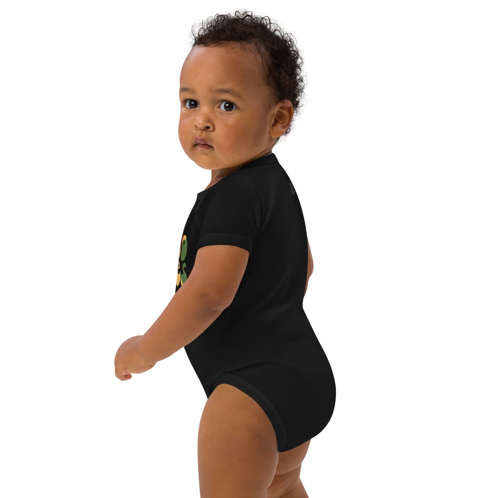 Image of Organic cotton Good Vibes baby bodysuit