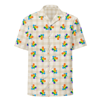 Image 1 of Miki Shave Ice Palaka Unisex Button Shirt