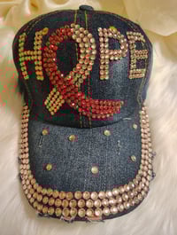 Image 3 of BREAST CANCER: PINK HOPE  HAT