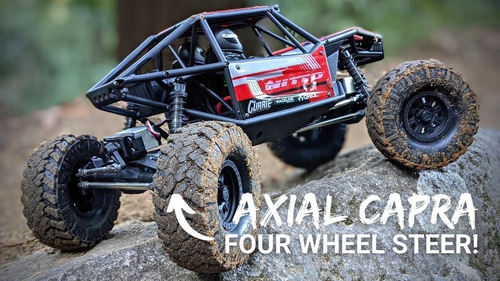 Image of 1/10 Axial CAPRA 1.9 4WS Unlimited Trail Buggy RTR, Black