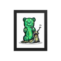 Image 1 of Framed Gummybear SNART photo paper poster