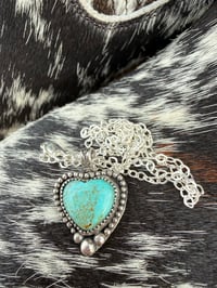 Image 2 of Kingman Heart Drop Necklace
