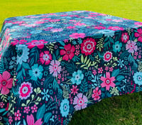 Image 1 of Tablecloth - SC Secret Garden (Navy)