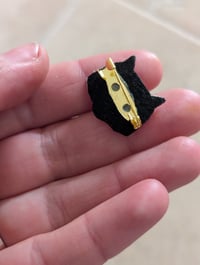 Image 2 of Broche tête de renard paillettes 