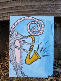 Image 2 of Possum Playing Horn