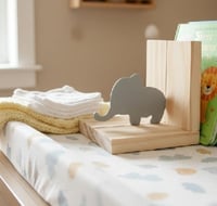Image 1 of Baby Elephant Bookends