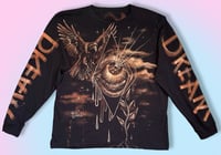 Image 1 of “DREAM” BLEACH PAINTED LONG SLEEVE T-SHIRT XL