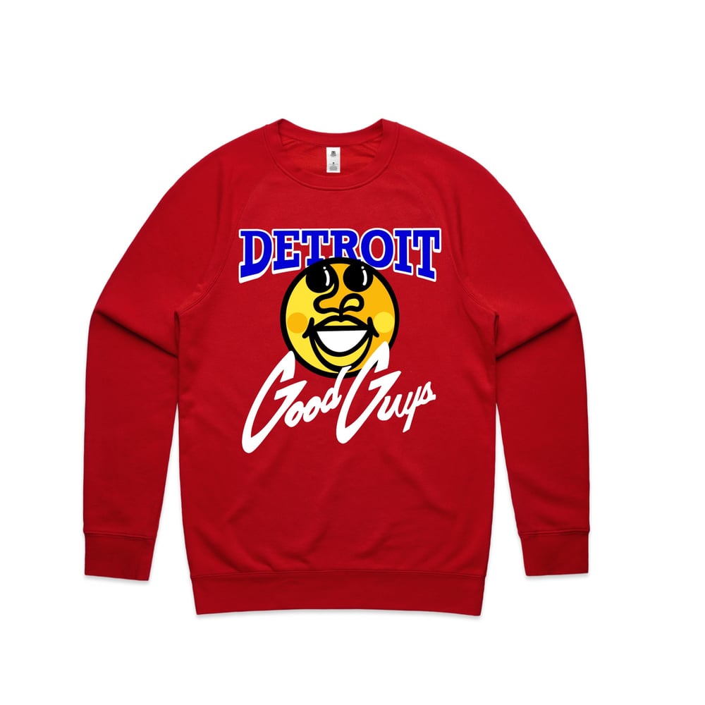 Image of Detroit Good Guys ( Red Crewneck)
