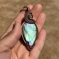 Image 4 of Colorful Labradorite Pendant 💚