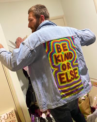 Image 3 of Custom Hand Painted Denim Jacket