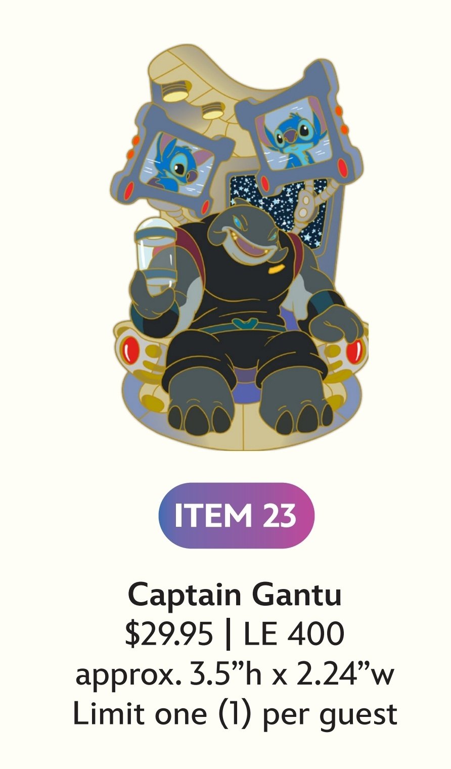 Image of Captain gantu disney villains wdi pin le 400