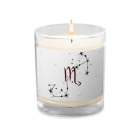 Image 2 of Scorpio Zodiac Glass jar soy wax candle