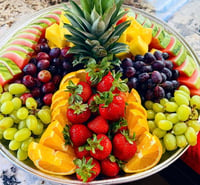 Image 1 of Party Fruit Tray (Seasonal Fruit) or Charcuterie Board (Large)