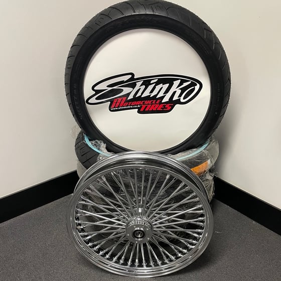 Image of 21” King Spoke Rim, Tire & Rotor Package (Options Available)