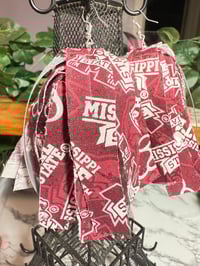 Image 3 of MS State tassel earrings 