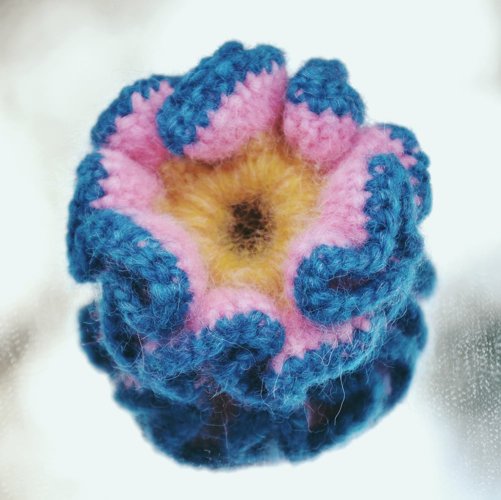 Image of crocheted scrunchies small