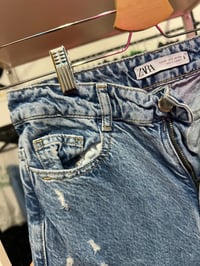 Image 3 of Zara denim cut pants 