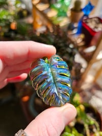 Image 3 of mixed color monstera leaf pendant 🌿 ❤️