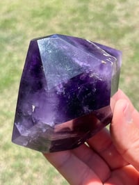 Image 2 of Blue Flash Amethyst Polished Freeform Zambia #2698