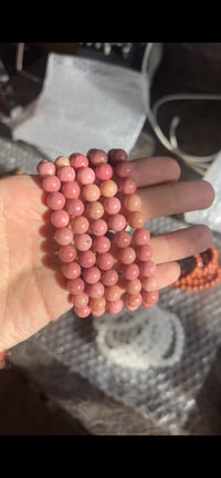 Image 2 of Pink Rhodonite 8mm Bracelet