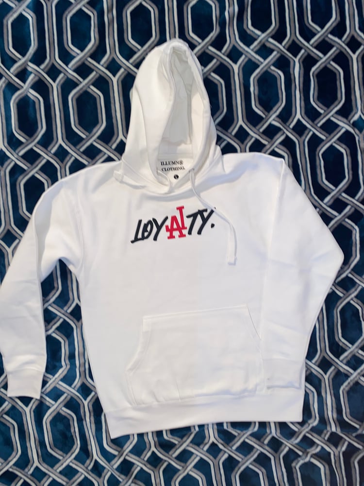Image of Loyalty white hoodie