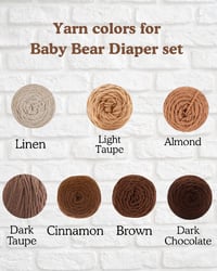 Image 3 of Baby Bear Diaper Set