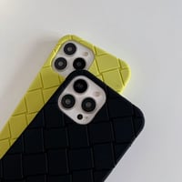 Image 6 of Luxury Woven Pattern Tpu Phone Case for iPhone 15 14 13 12 11 Pro Max Soft Silicone Rubber Back Cove