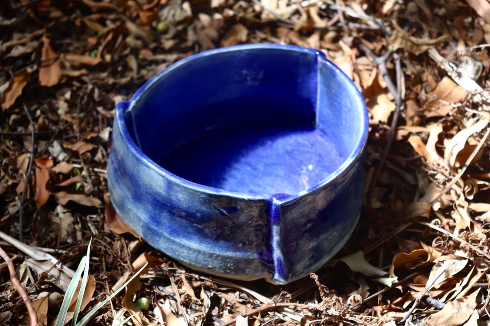 Image of Faceted blue