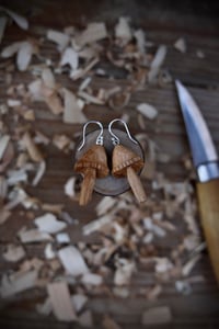 Image 3 of Woodland Mushroom Earrings 