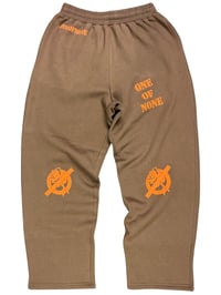 Image 1 of SWEATPANTS V3 - BROWN/ORANGE