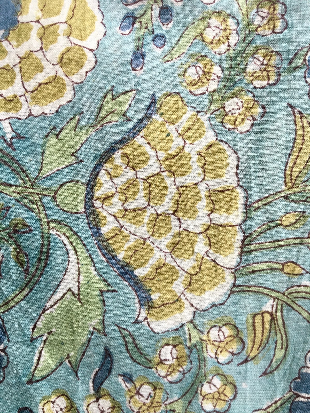 Image of Namasté fabric nénuphar bleu 