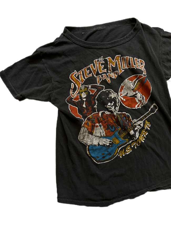 1970s Steve Miller Band 2-sided concert t shirt lot tee