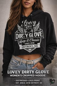 Image 1 of Women’s “Lovey” Cropped Hoodie 
