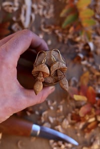 Image 6 of Autumn Mushroom earrings 