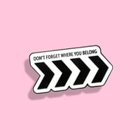 Image 1 of "Don't Forget Where You Belong" One Direction (Liam's Tattoo) Enamel Pin