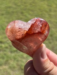Image 7 of Fire Quartz Heart Carving | #3014