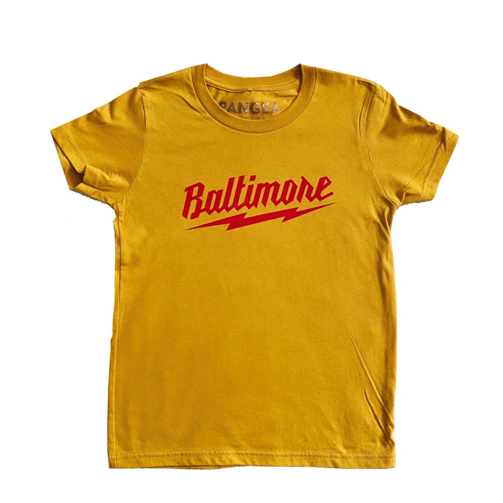 Image of YOUTH Baltimore Bolt Mustard/Red (free shipping)