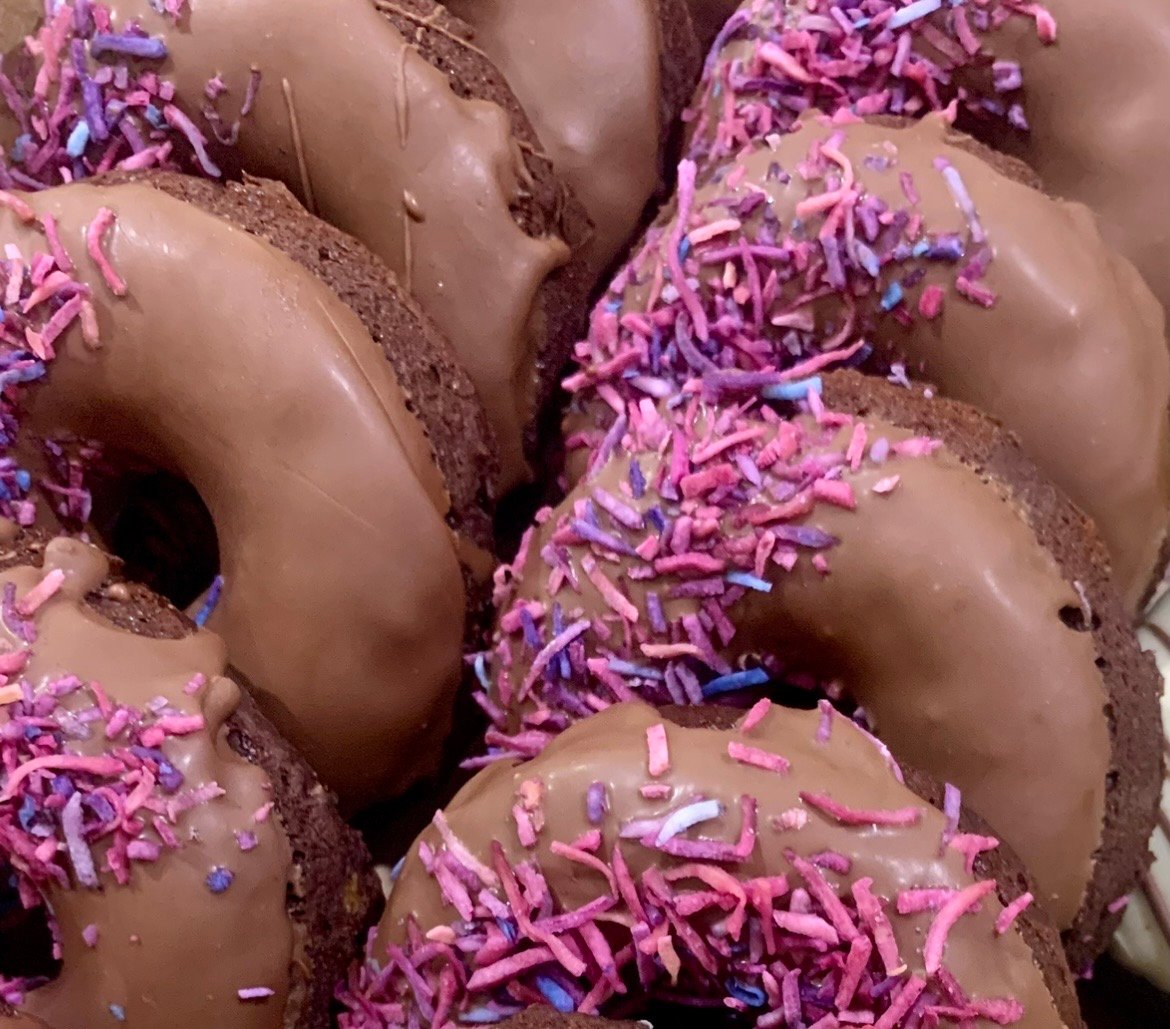 Image of Double choc brownie donuts 6 pack 
