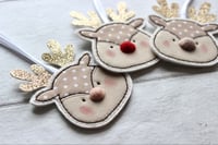 Image 5 of Pompom Nosed Reindeer Decoration