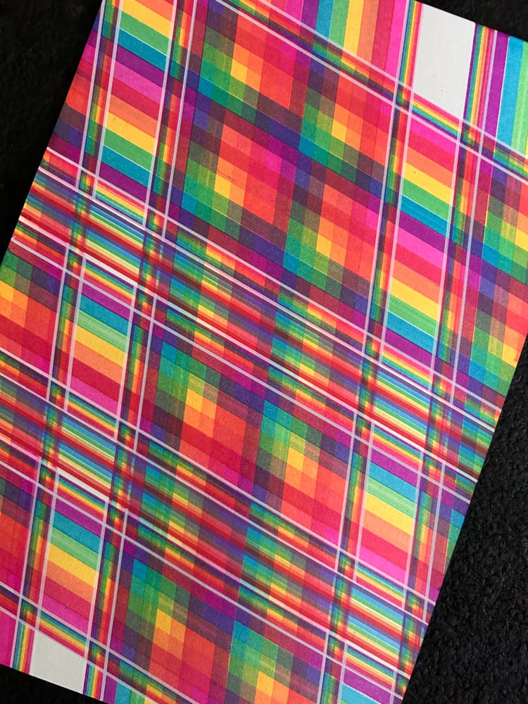 Image of Intersecting Ribbons of Rainbow Light