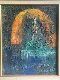 Image 3 of Oil Impasto Painting of a Candle on Canvas Board