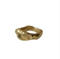 Image 1 of Textured Mossanite diamond ring
