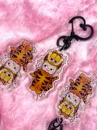 Garfeild Kewpie Glitter Keyring 