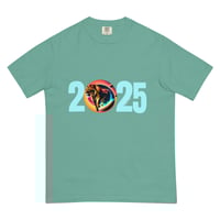 Image 5 of Lion Turquois Lettering Unisex Garment-dyed Heavyweight T-shirt