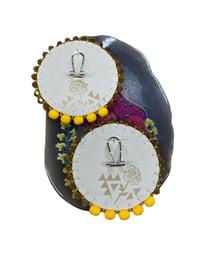 Image 3 of Neon Sunset Tipi Earrings 